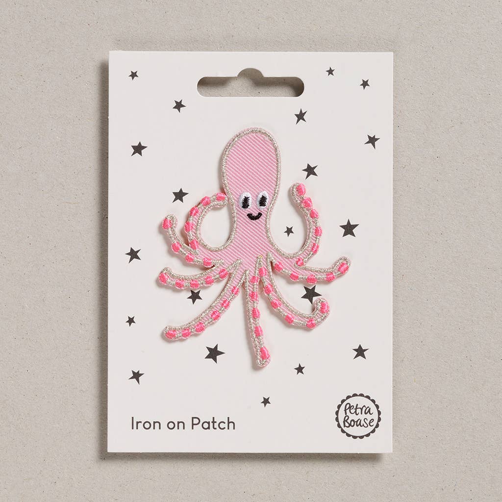 Petra Boase - Iron on Patch - Pink Octopus | Scout & Co