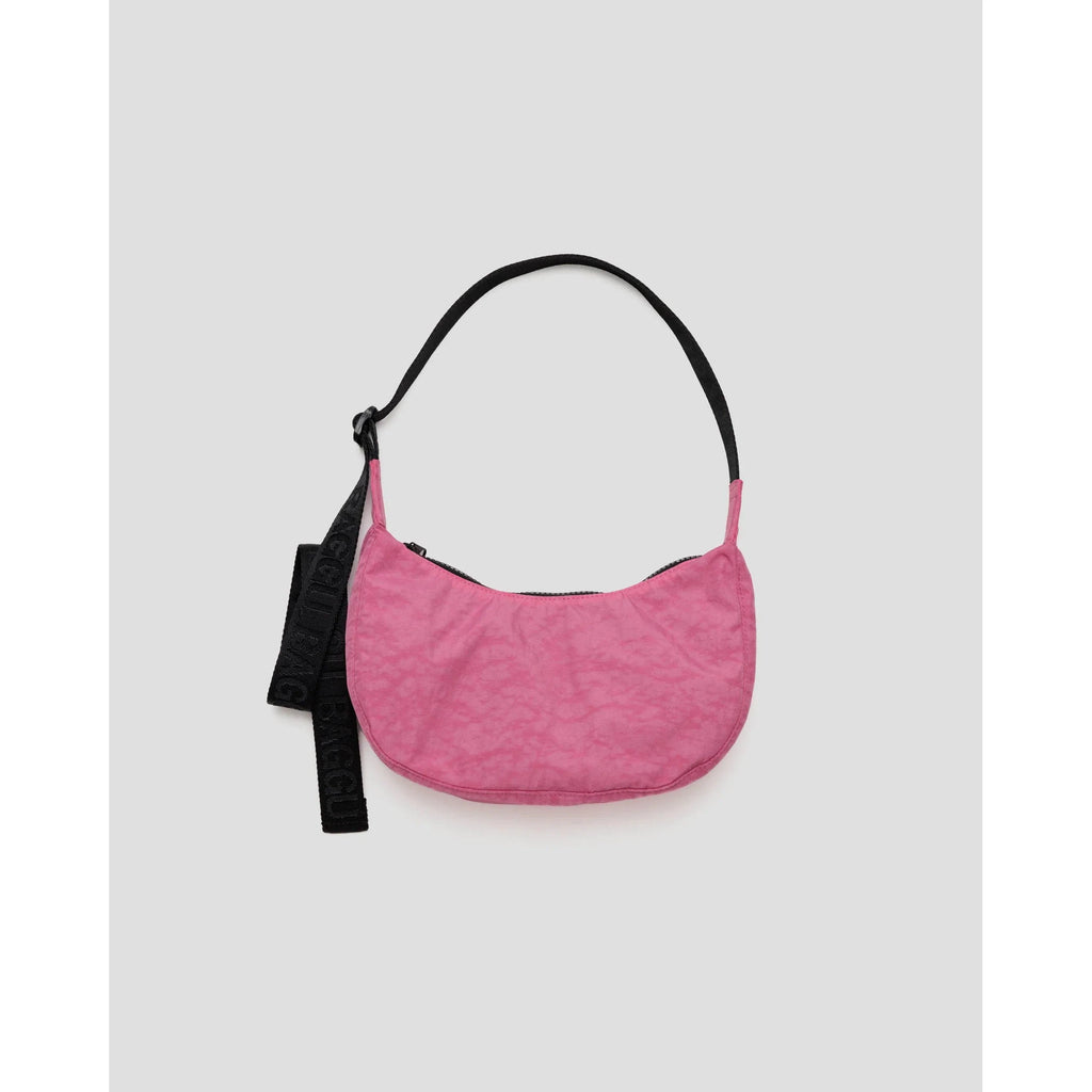 Baggu - Small Nylon Crescent bag - Azalea Pink | Scout & Co