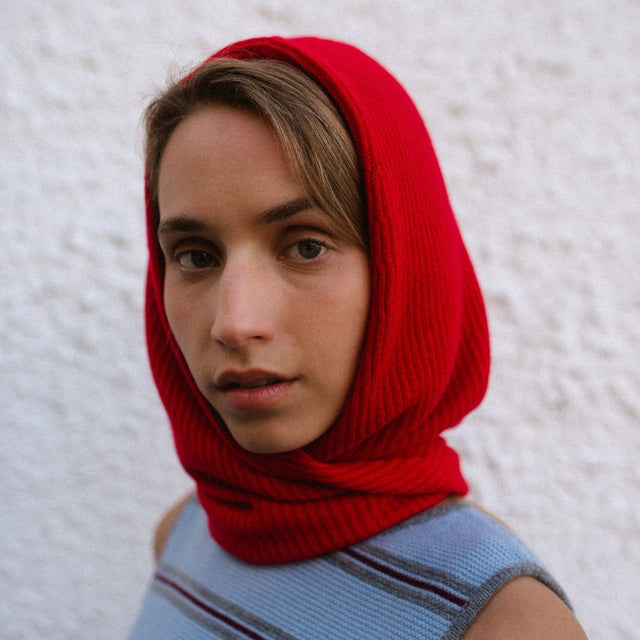TBCo - Merino Hood - Red | Scout & Co