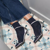 Klue - Glitter Lurex socks - Blue | Scout & Co