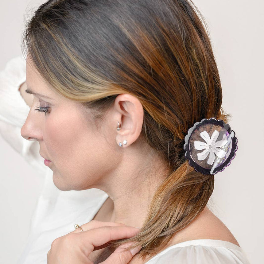 Winona Irene - Persephone flower round hair claw | Scout & Co