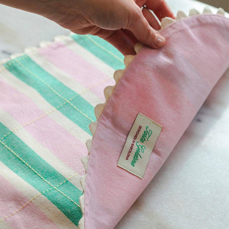 Tarta Gelatina - Biscuit Placemats (set of 2) - Green / Pink | Scout & Co