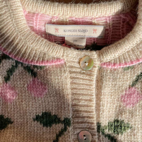Konges Sløjd - Belou knit collar cardigan - Cherry