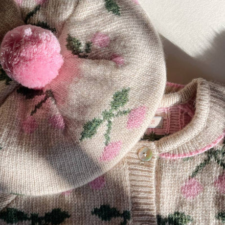 Konges Sløjd - Belou knit beret - Cherry | Scout & Co