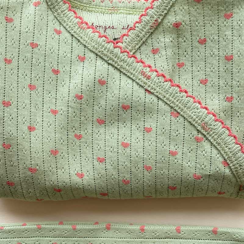 Konges Sløjd - Minnie baby bodysuit - Coeur Lint