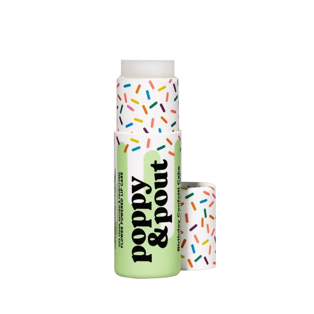 Poppy & Pout - Lip Balm - Birthday Confetti Cake - Green | Scout & Co