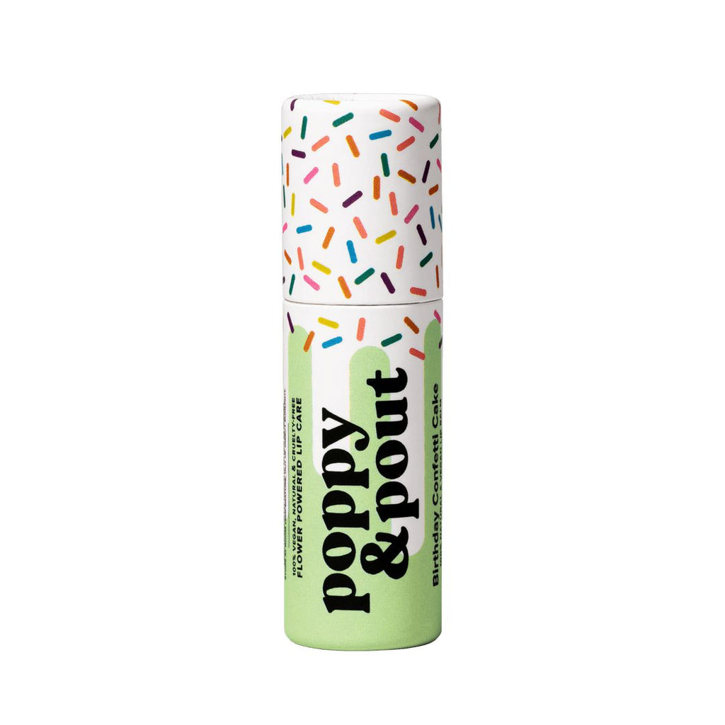 Poppy & Pout - Lip Balm - Birthday Confetti Cake - Green | Scout & Co