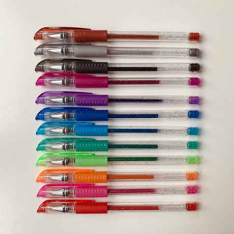 I Heart Art - Glittery gel pens - set of 12 | Scout & Co