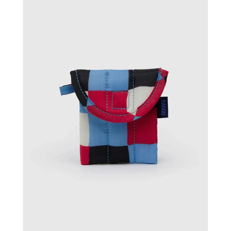 Baggu - Puffy earbuds case - Painted Check | Scout & Co