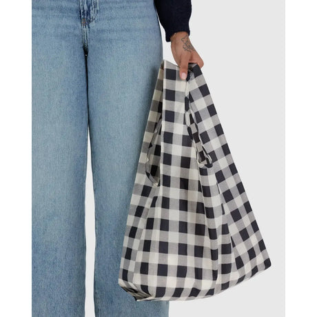 Baggu - Standard Baggu reusable bag - Black & White Big Check | Scout & Co