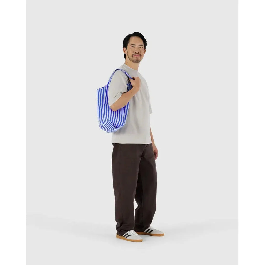 Baggu - Standard Baggu reusable bag - Blue Painted Stripe | Scout & Co