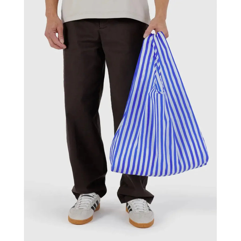 Baggu - Standard Baggu reusable bag - Blue Painted Stripe | Scout & Co