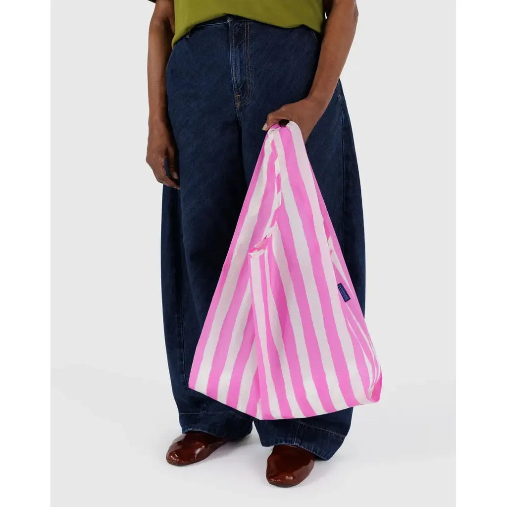Baggu - Standard Baggu reusable bag - Pink Painted Stripe | Scout & Co