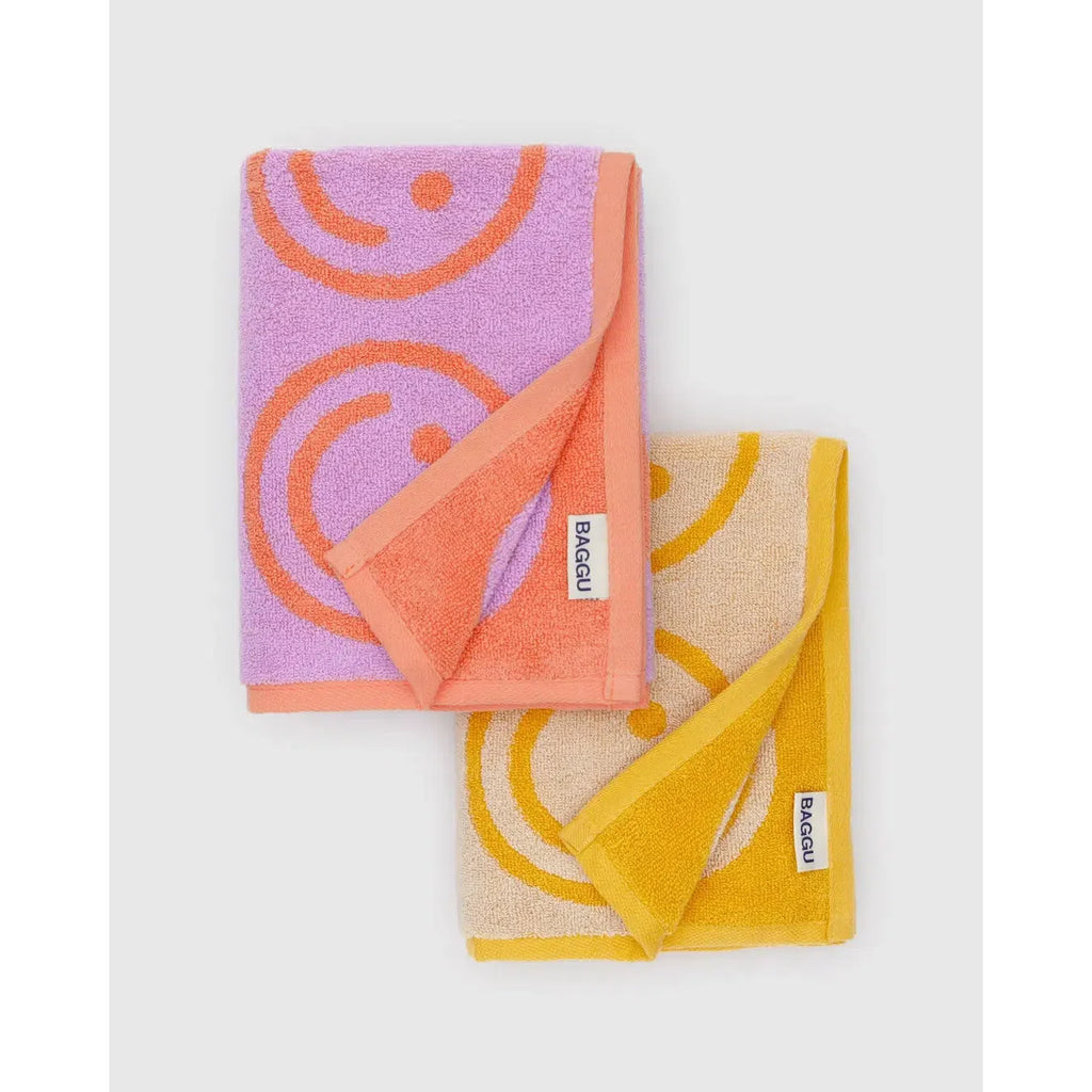 Baggu - Hand towels set of 2 - Happy Lilac Marigold | Scout & Co