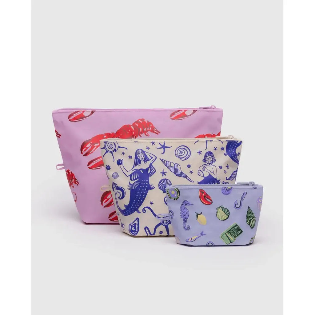 Baggu - Go Pouch set of 3 - Sea Creatures | Scout & Co