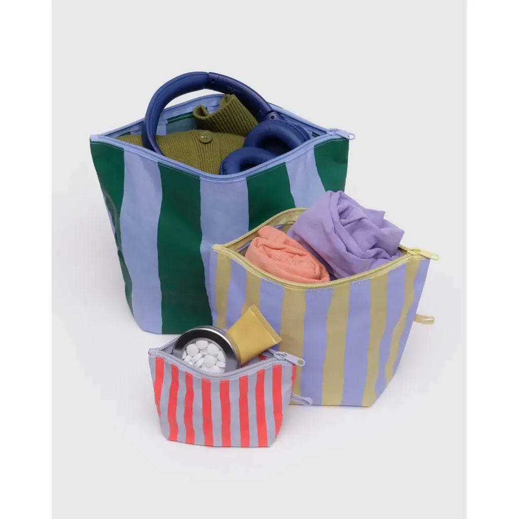 Baggu - Go Pouch set of 3 - Painted Stripe | Scout & Co