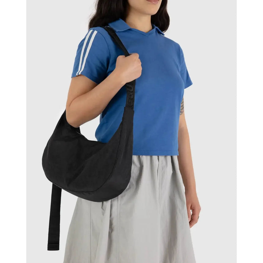 Baggu - Medium Nylon Crescent bag - Black | Scout & Co
