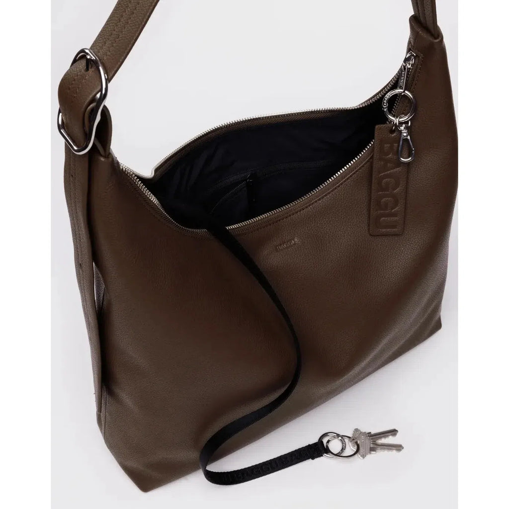 Baggu - Recycled Leather Shoulder bag - Brown | Scout & Co