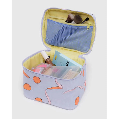 Baggu - Large cosmetics case - Apricots & Ribbons | Scout & Co