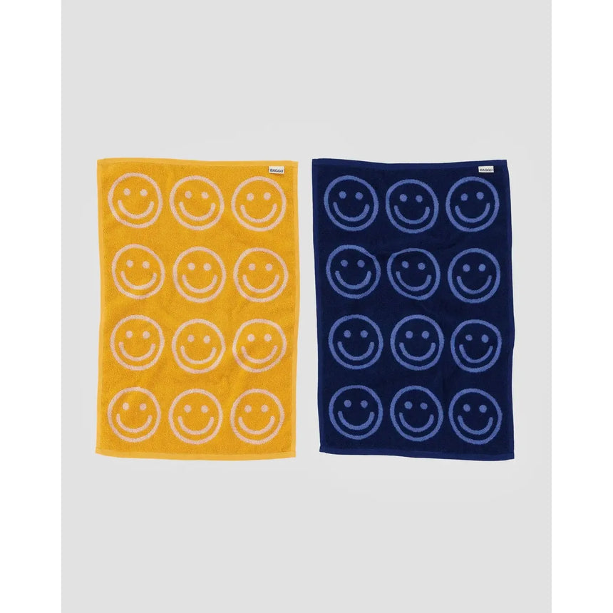 Baggu - Hand towels set of 2 - Happy Blue Marigold | Scout & Co