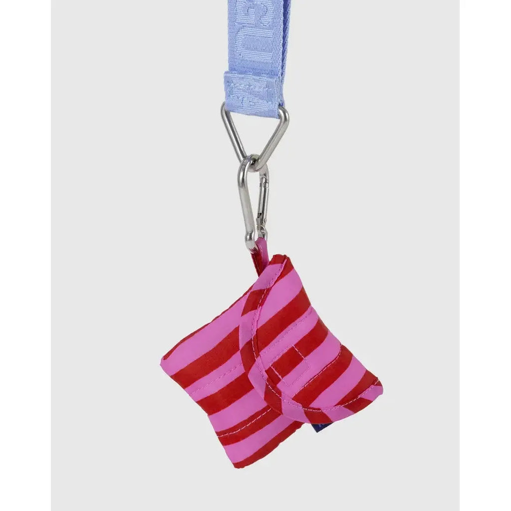Baggu - Puffy earbuds case - Pink & Red Painted Stripe | Scout & Co