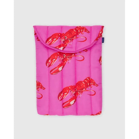 Baggu - Puffy laptop sleeve 13in / 14in - Pink Lobster | Scout & Co