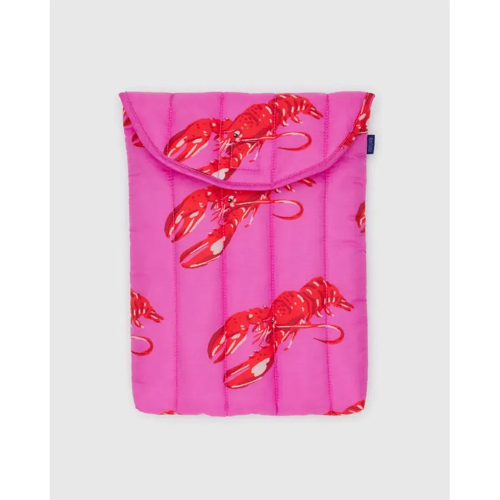 Baggu - Puffy laptop sleeve 13in / 14in - Pink Lobster | Scout & Co