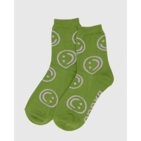 Baggu - Adult crew socks - Pear Happy | Scout & Co