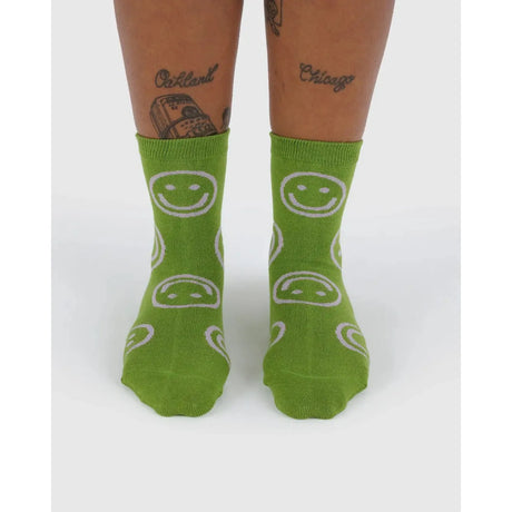 Baggu - Adult crew socks - Pear Happy | Scout & Co