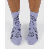Baggu - Adult crew socks - Shells Light Blue | Scout & Co