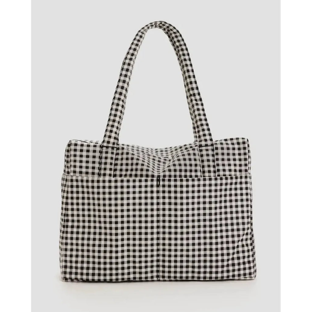 Baggu - Cloud Carry-On bag - Black & White Gingham | Scout & Co