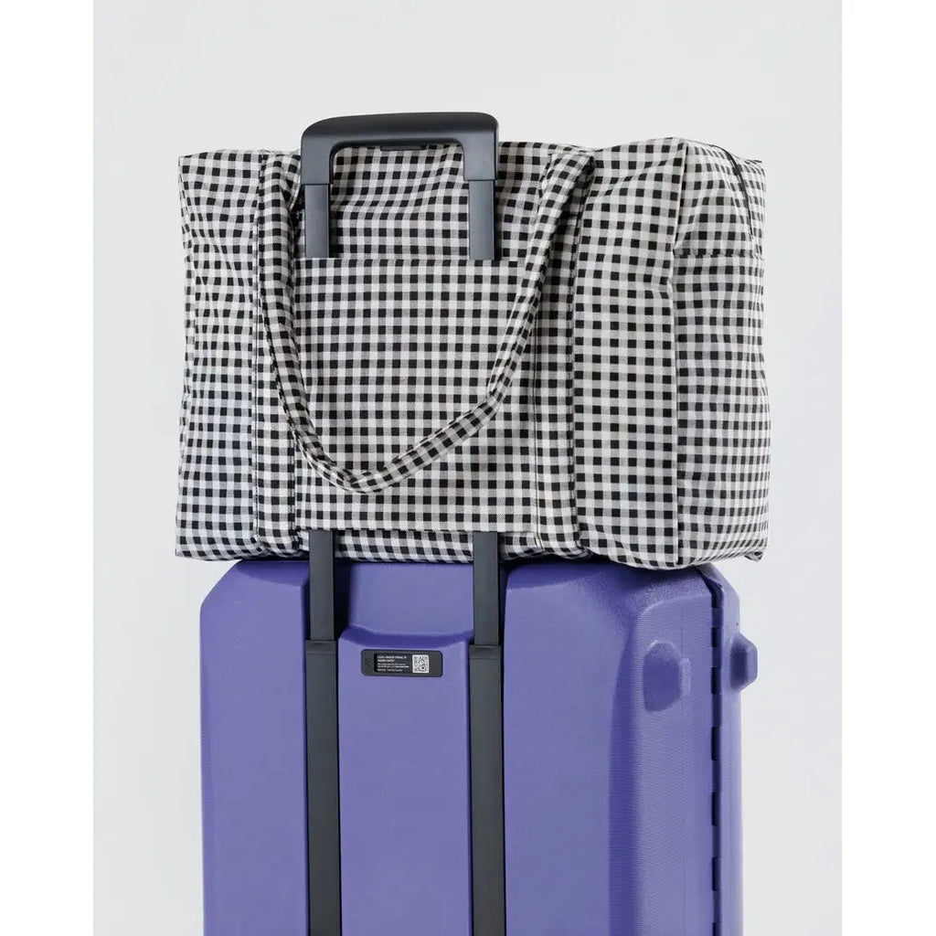 Baggu - Cloud Carry-On bag - Black & White Gingham | Scout & Co