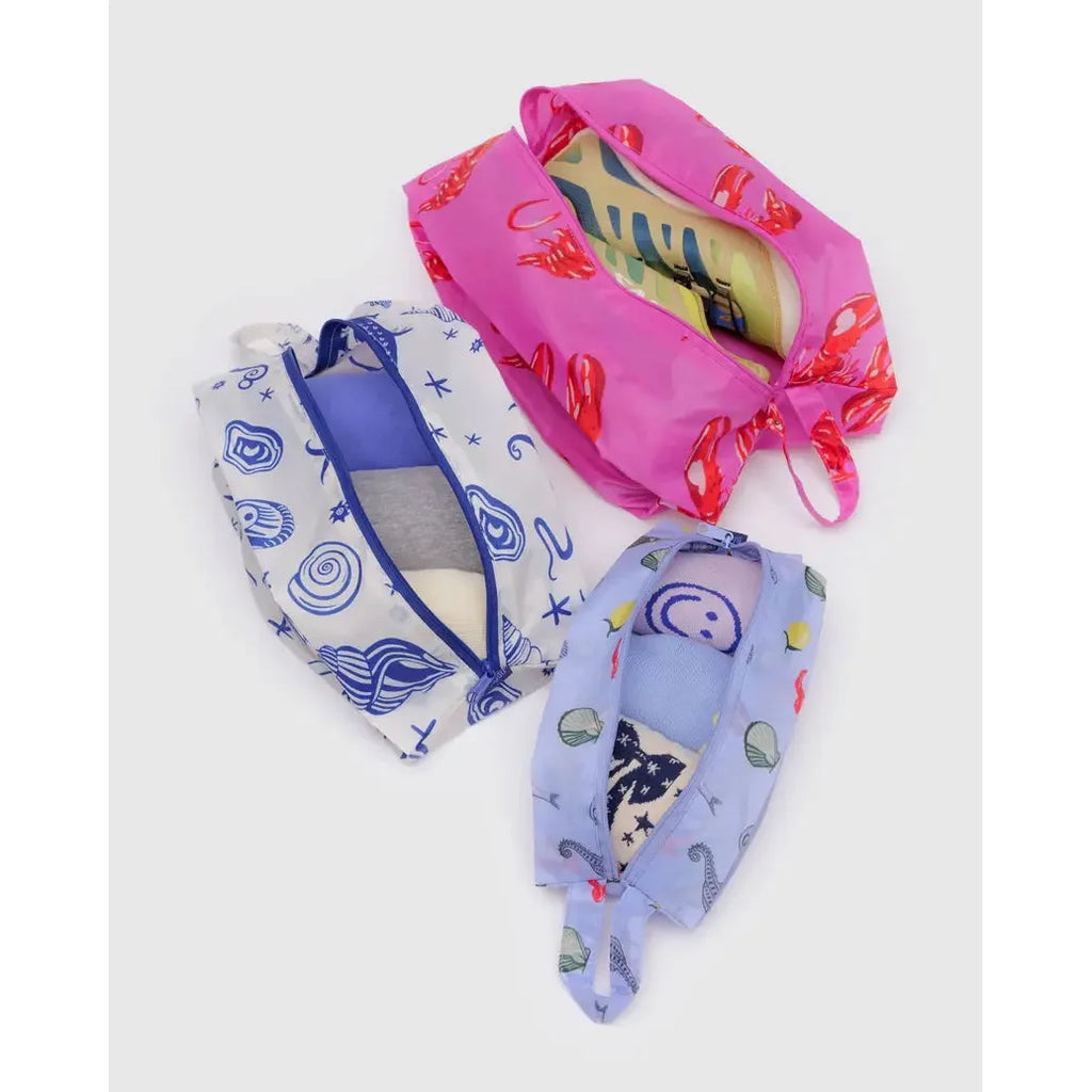 Baggu - 3D Zip Set of 3 - Sea Creatures | Scout & Co