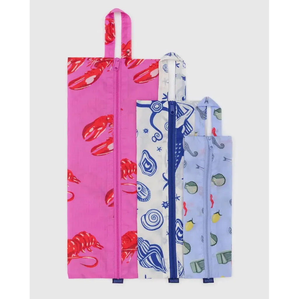 Baggu - 3D Zip Set of 3 - Sea Creatures | Scout & Co