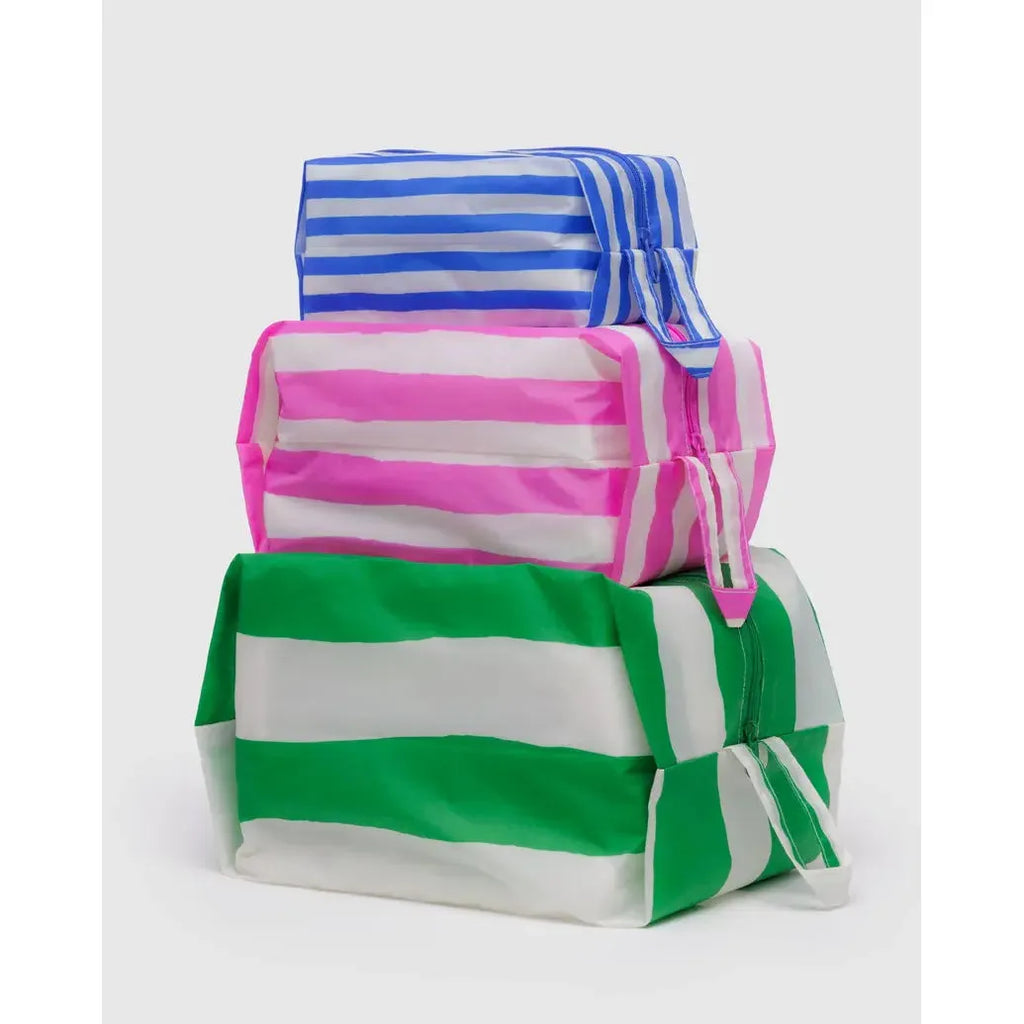 Baggu - 3D Zip Set of 3 - Painted Stripe | Scout & Co