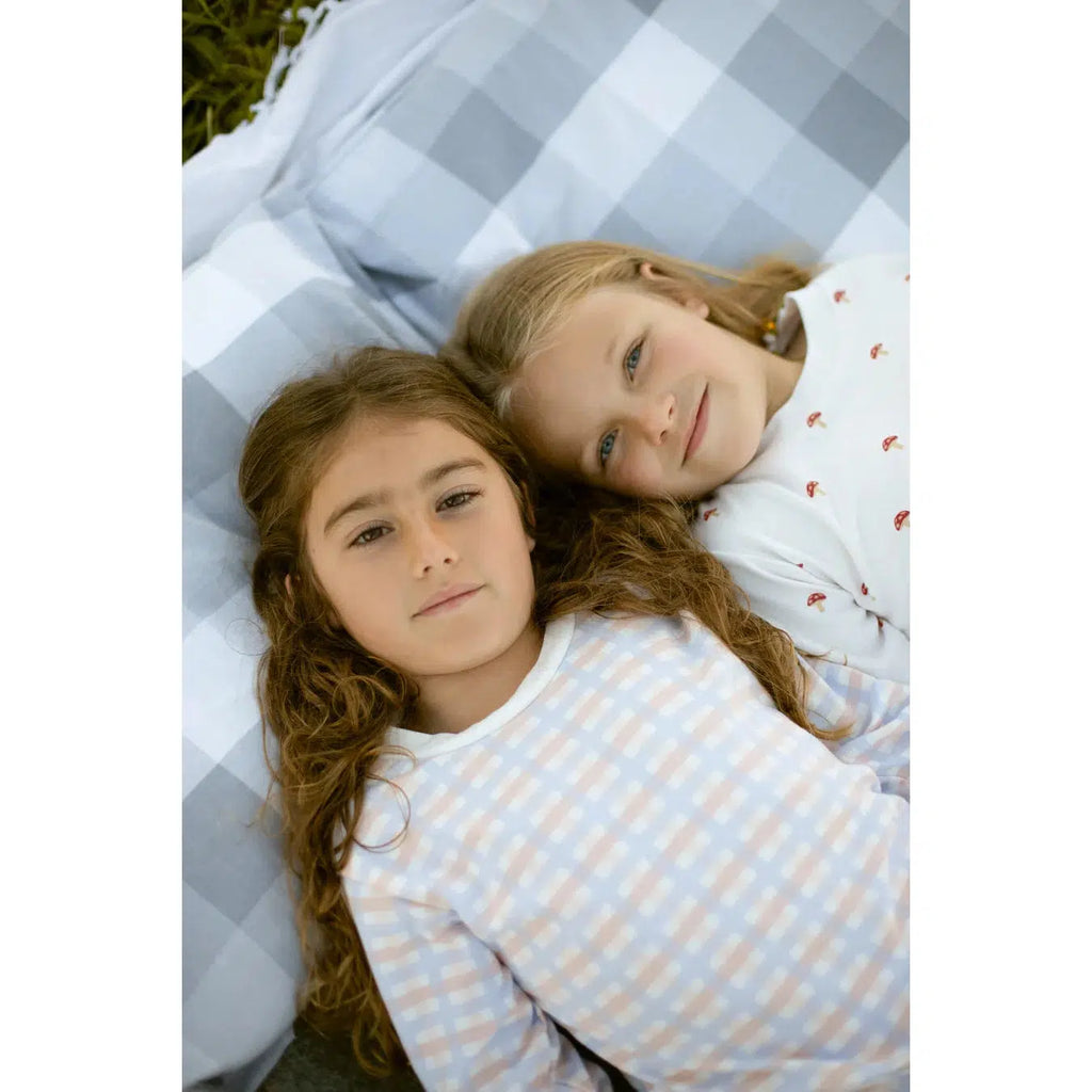 Sleepy Doe - Pastel Check kids classic pyjamas | Scout & Co