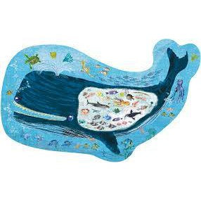 Big Belly Of The Whale 70-piece whale-shaped jigsaw puzzle - Yuval Zommer | Scout & Co