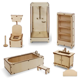 Sam & Julia: The Mouse Mansion - Furniture Kit - Bathroom | Scout & Co