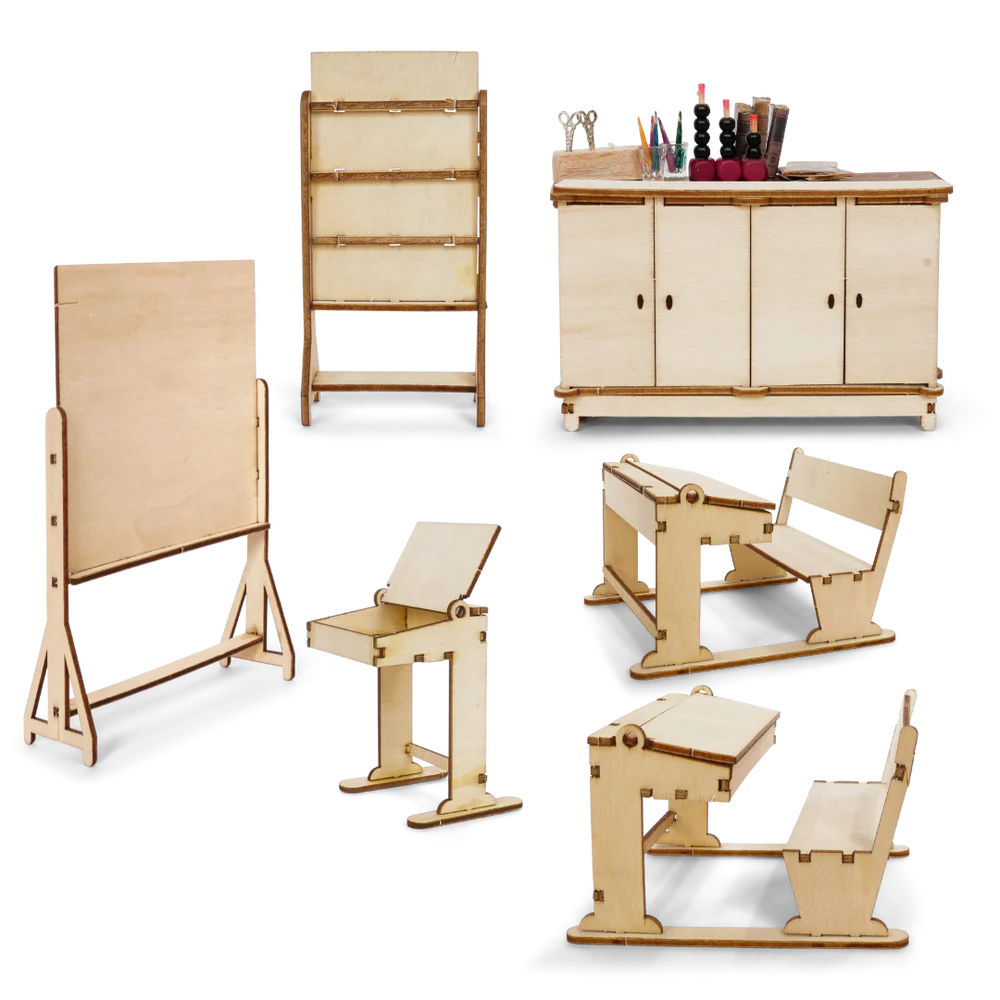 Sam & Julia: The Mouse Mansion - Furniture Kit - Classroom | Scout & Co