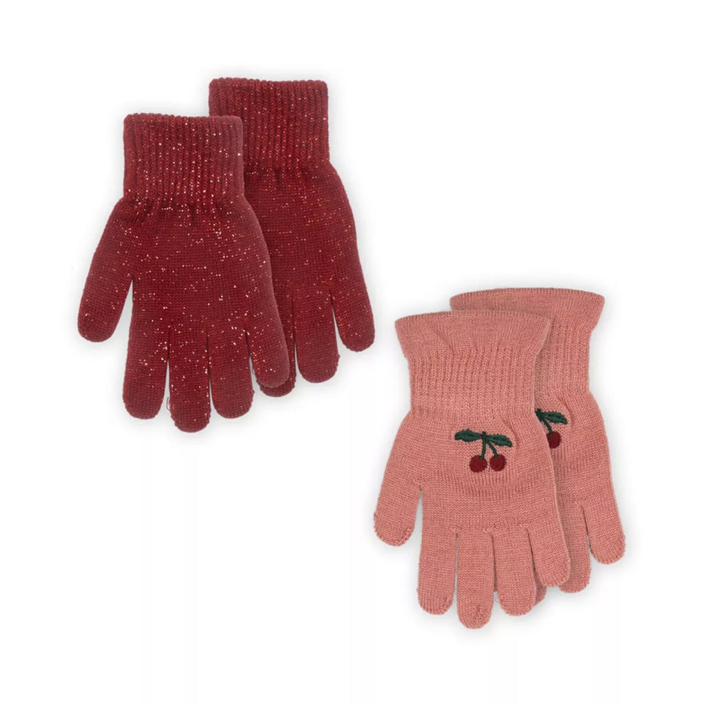 Konges Sløjd - Cherry frill gloves - 2 pairs | Scout & Co