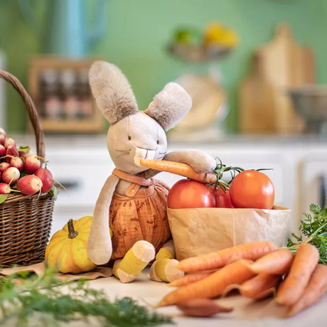 Moulin Roty - Trois Petits Lapins rabbit soft toy - Argile | Scout & Co