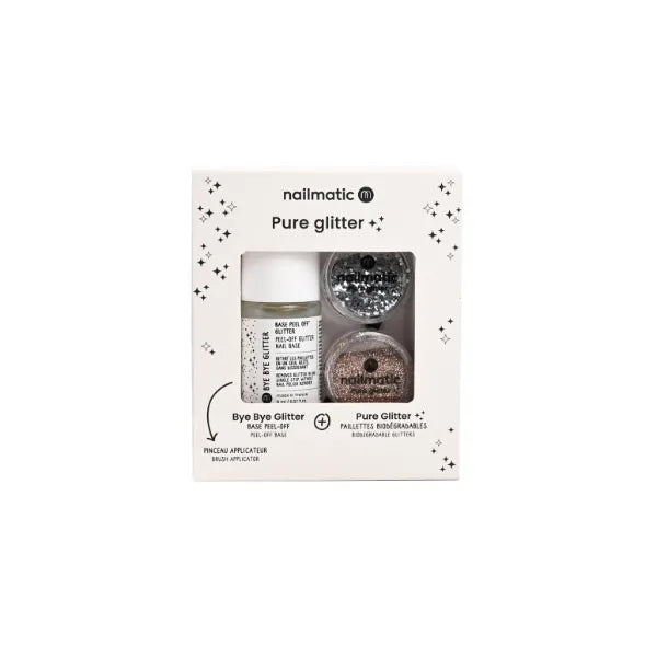 Nailmatic - Silver & Gold biodegradable glitter set | Scout & Co