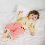 Mini Rodini - Rabbits all-over long-sleeved baby bodysuit