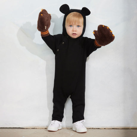 Mini Rodini - Faux-fur mittens - brown | Scout & Co