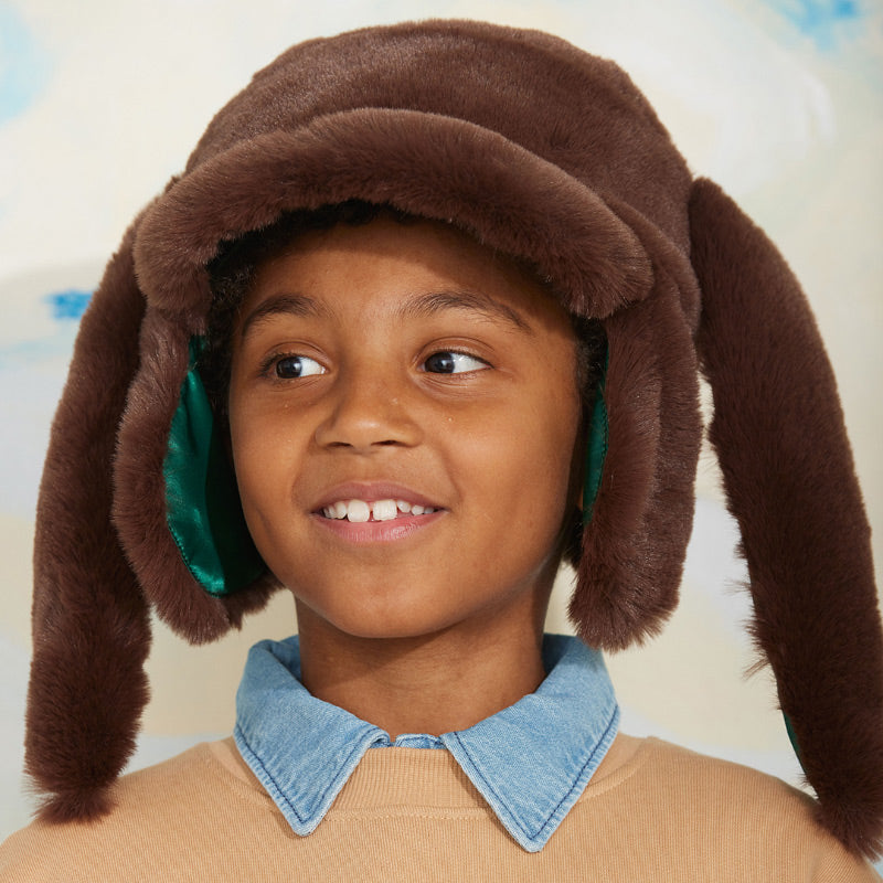 Mini Rodini - Rabbit ear faux-fur cap
