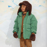 Mini Rodini - Solid heavy puffer jacket – green