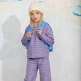 Mini Rodini - Textured frill long-sleeve tee - purple | Scout & Co