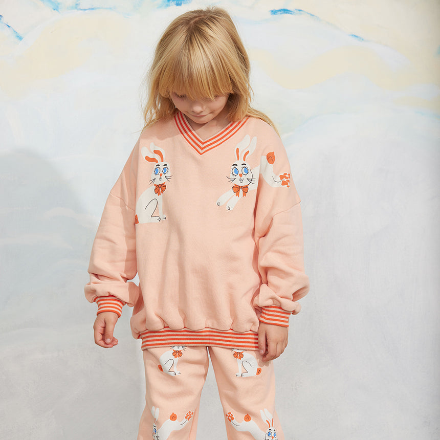 Mini Rodini - Rabbits sweatshirt - pink