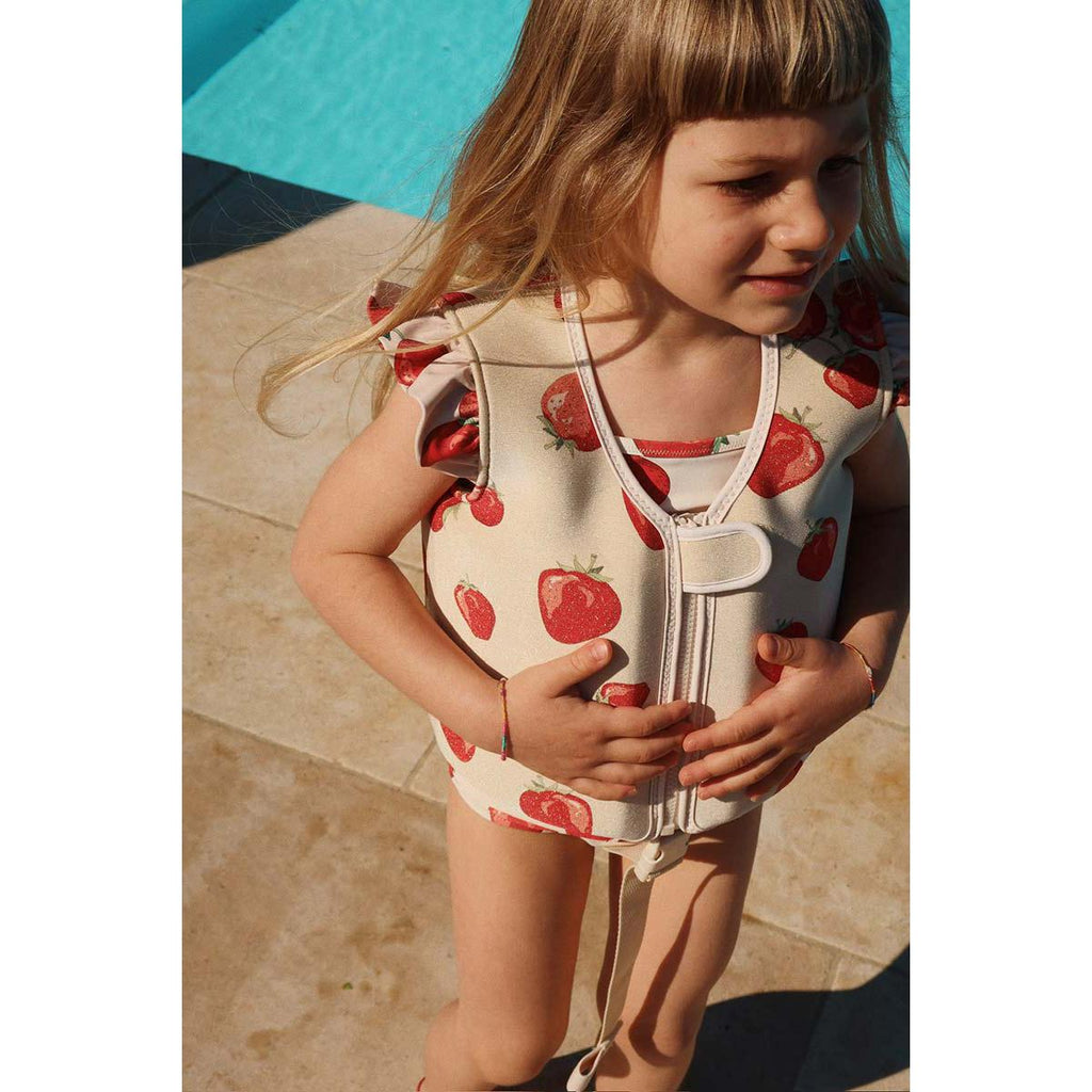 Konges Sløjd - Avery frill float vest - Fragola strawberry | Scout & Co