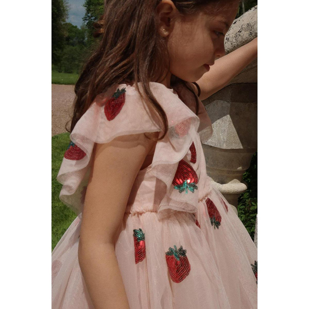 Konges Sløjd - Yvonne frill dress - Strawberry | Scout & Co